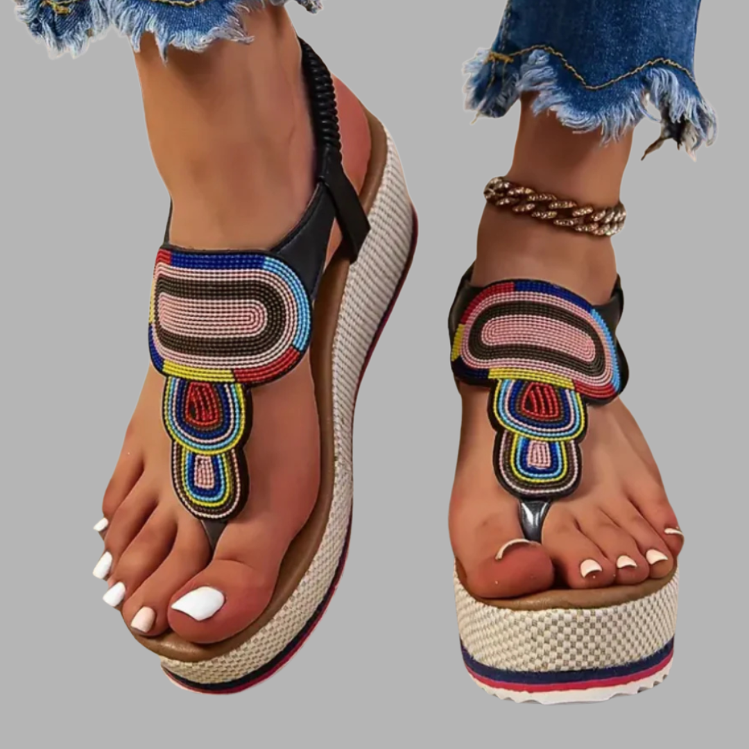 Jemina | Orthopädische elastische Sandalen für täglichen Komfort