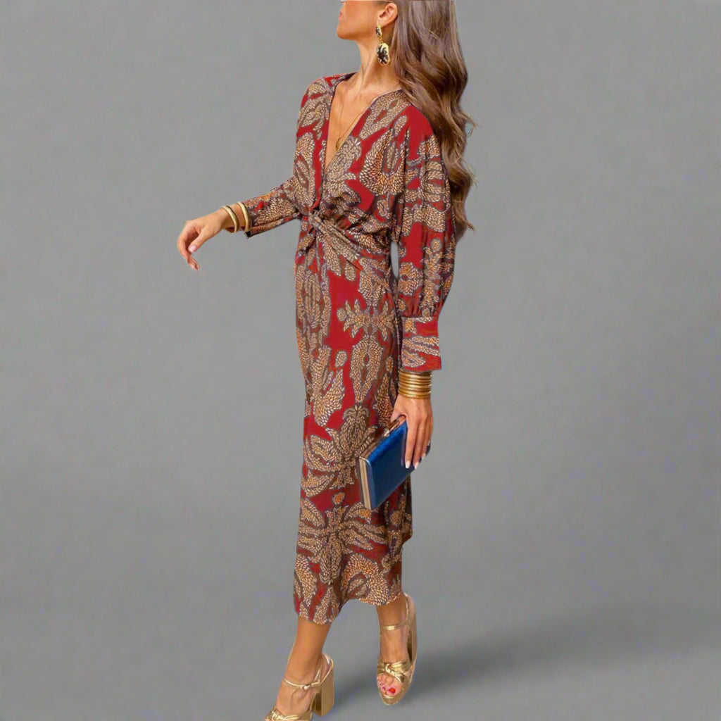 Oriana | Elegantes Kleid mit langen Ärmeln