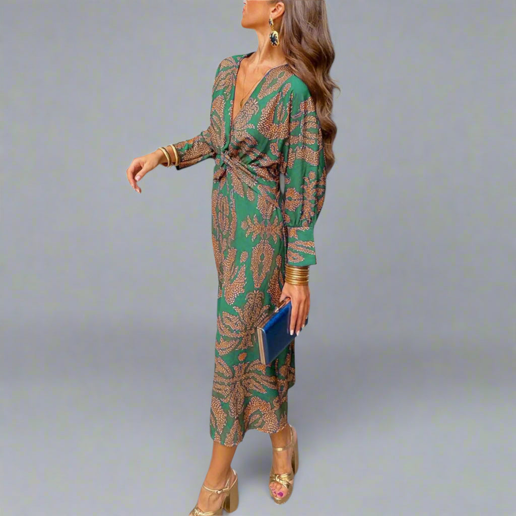Oriana | Elegantes Kleid mit langen Ärmeln
