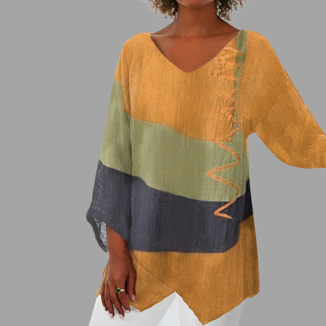 Godelieve | Bluse mit kunstvollem Vintage-Design