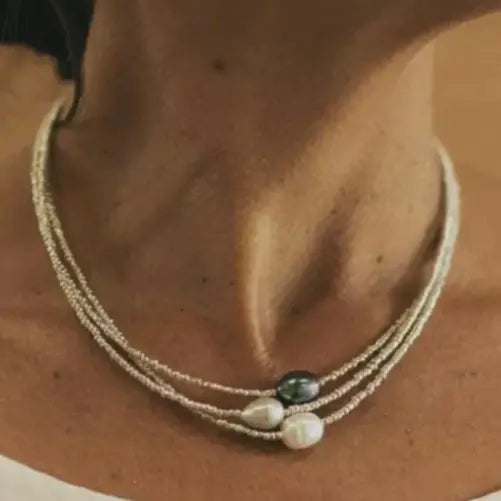 Marilena | Naturperlenkette mit edlem Glanz