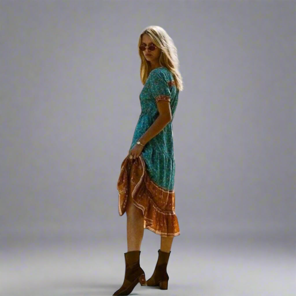 Ravena | Boho Midikleid mit Leichtigkeit