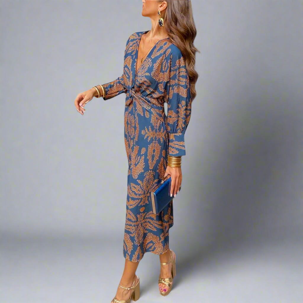 Oriana | Elegantes Kleid mit langen Ärmeln