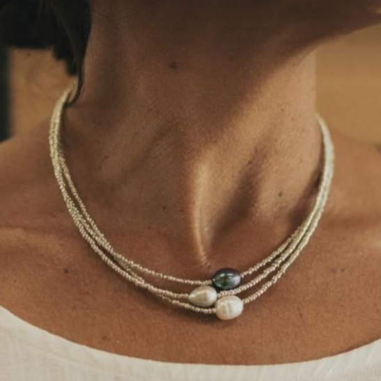 Seraphina | Edle Kette mit Perlenakzent
