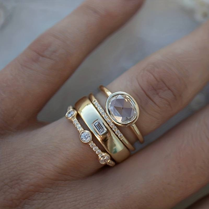 Arletta | Ring-Set mit edlem Glanz