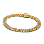 Celeta | Elegantes Moissanit Cuban-Armband