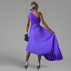 Yara | Elegantes Ein-Schulter-Midikleid
