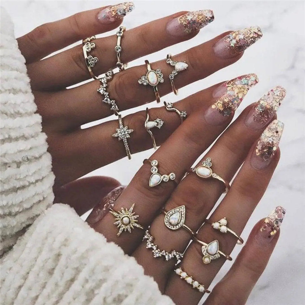 Tabea | Einzigartiges 8- bis 12-Ring Set