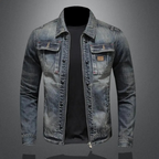 Theodor | Klassische Stonewash Denimjacke mit zeitlosem Edge