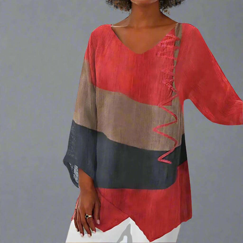 Godelieve | Bluse mit kunstvollem Vintage-Design