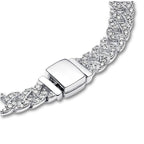 Celeta | Elegantes Moissanit Cuban-Armband