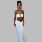 Oswina | Sandshell Maxi Set für elegante Sommerlooks