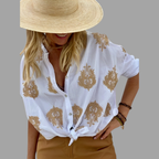 Frederika | Bluse mit luftigem Ibiza-Flair