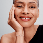 Celeta | Elegantes Moissanit Cuban-Armband