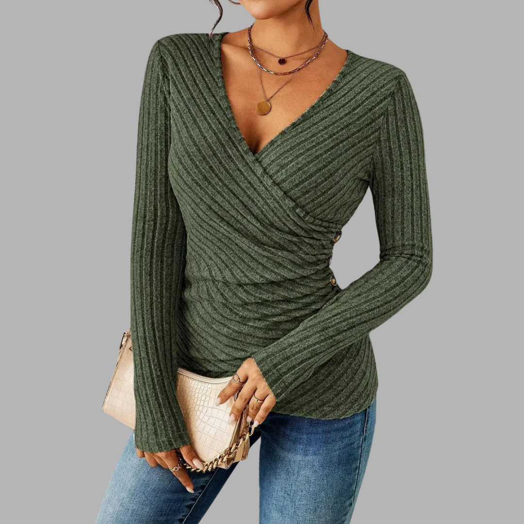 Melina | Figurformendes Langarmshirt mit Schlank-Effekt
