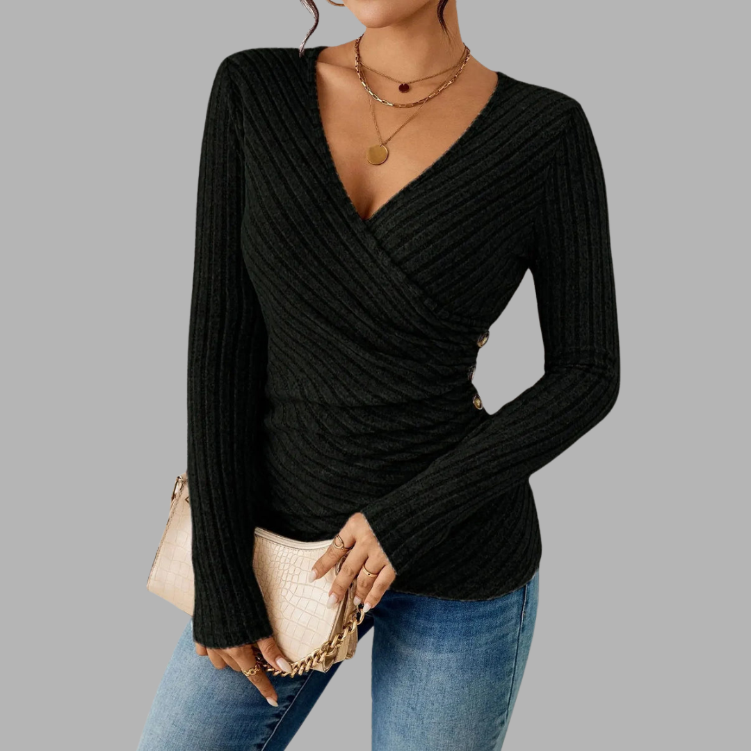 Melina | Figurformendes Langarmshirt mit Schlank-Effekt