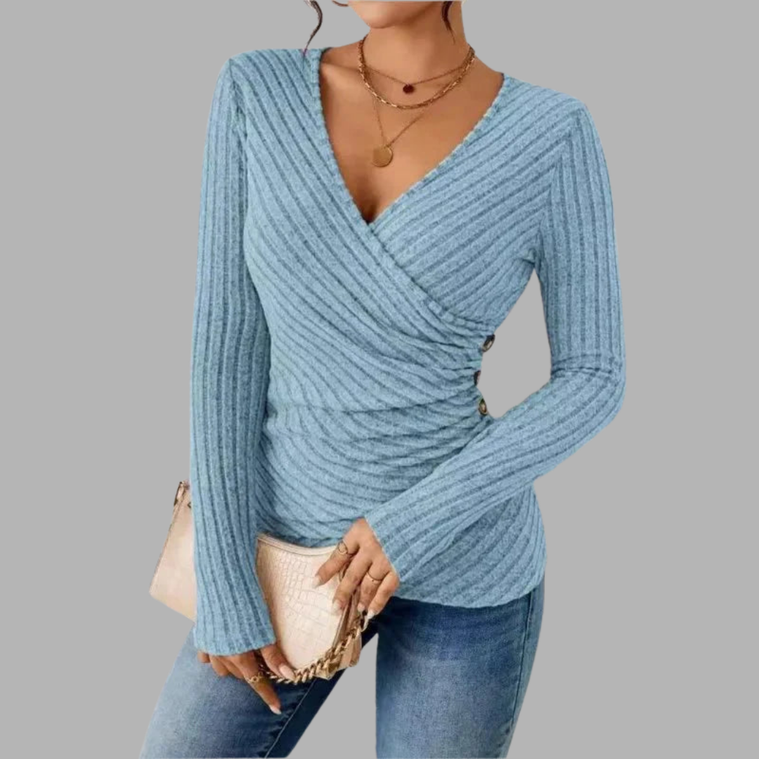 Melina | Figurformendes Langarmshirt mit Schlank-Effekt