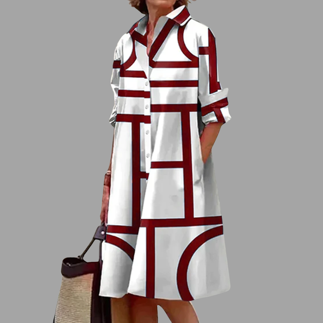 Adelind | Midikleid mit edlem Muster