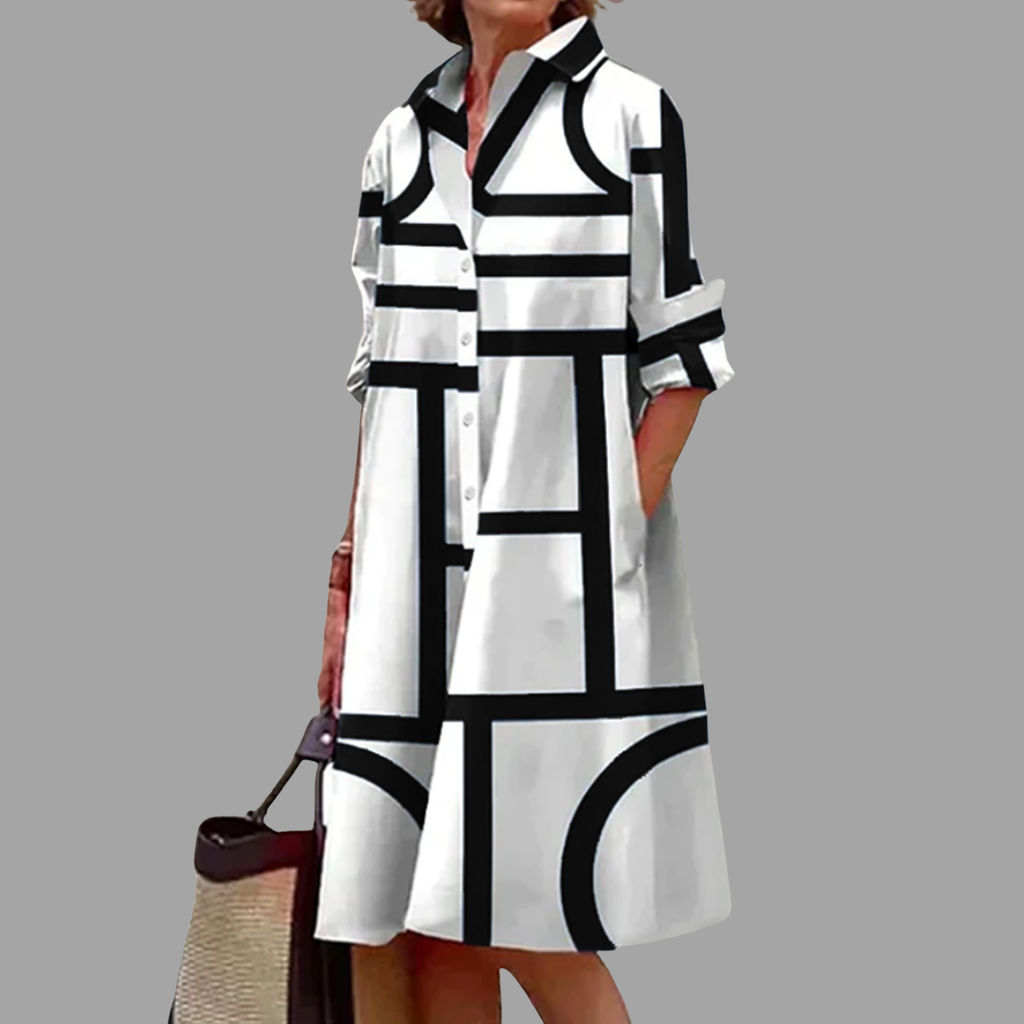 Adelind | Midikleid mit edlem Muster