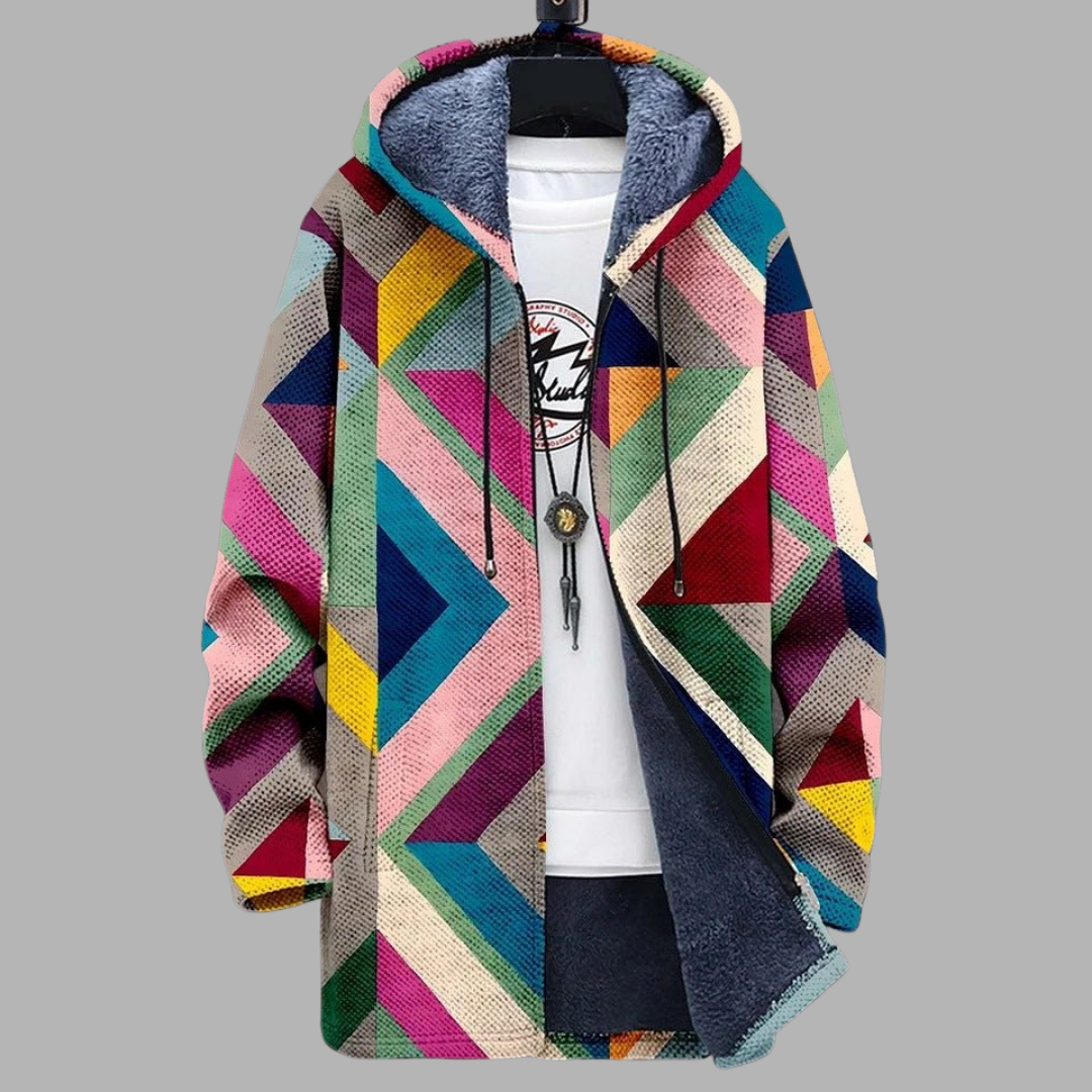 Olga | Luxuriöser Kunstprint-Cardigan