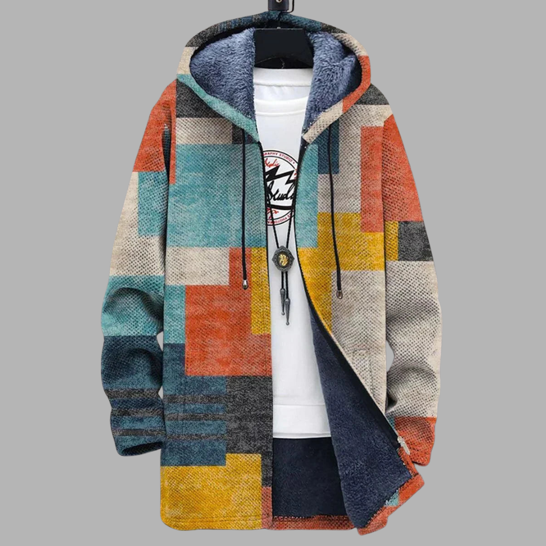 Olga | Luxuriöser Kunstprint-Cardigan