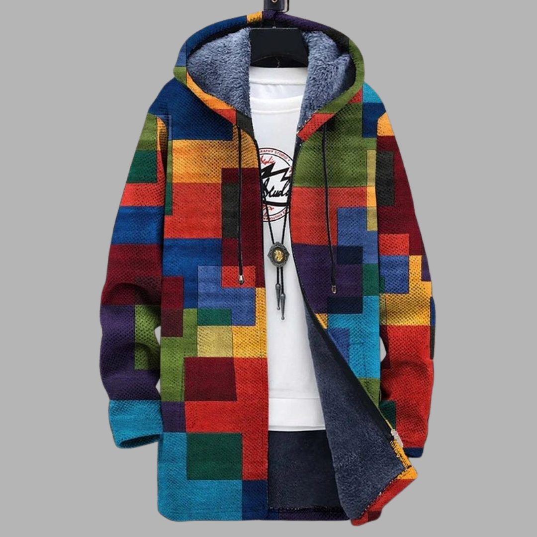 Olga | Luxuriöser Kunstprint-Cardigan