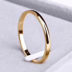 Leandra | Einfacher Gold- und Silberring