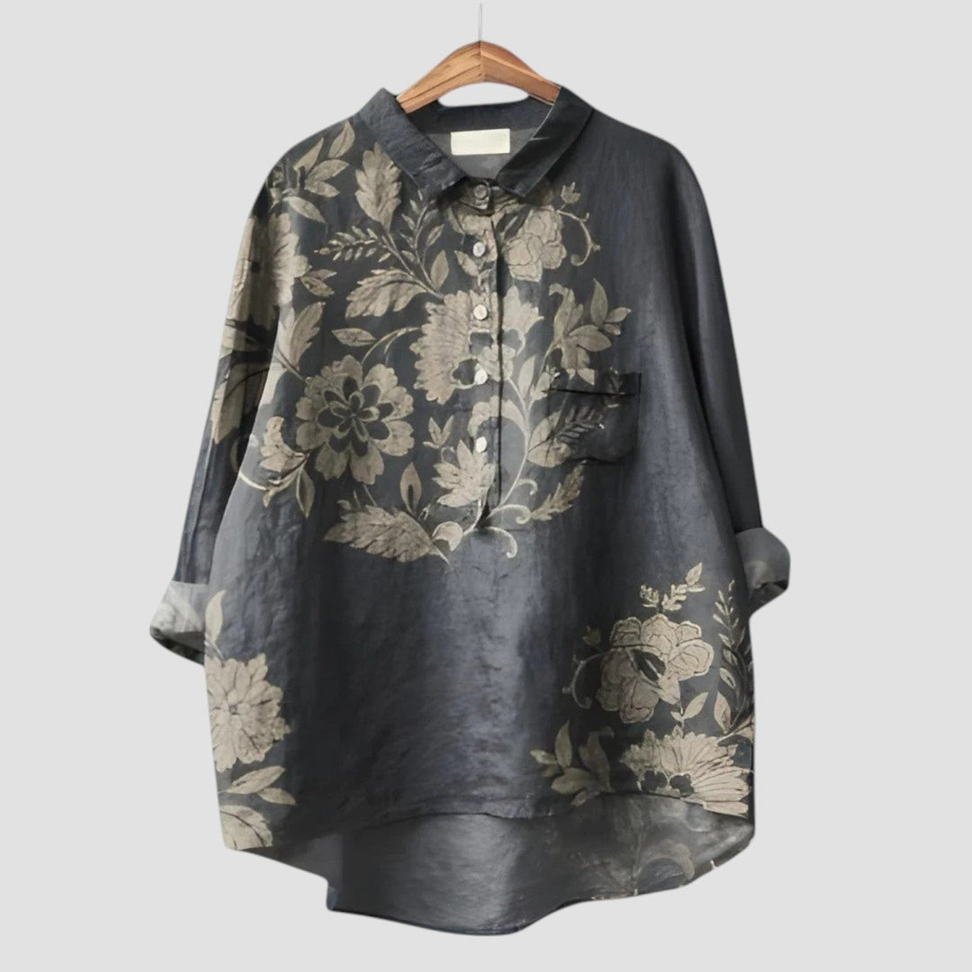 Nadine | Oversize-Bluse mit floralem Komfort