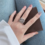 Melisande | Verstellbarer Layer-Ring mit modernem Look