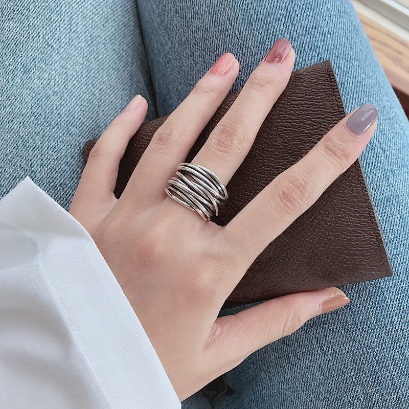 Melisande | Verstellbarer Layer-Ring mit modernem Look