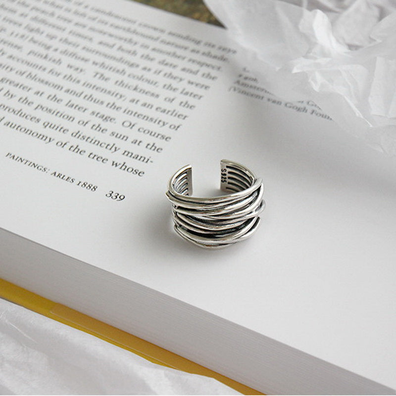 Melisande | Verstellbarer Layer-Ring mit modernem Look