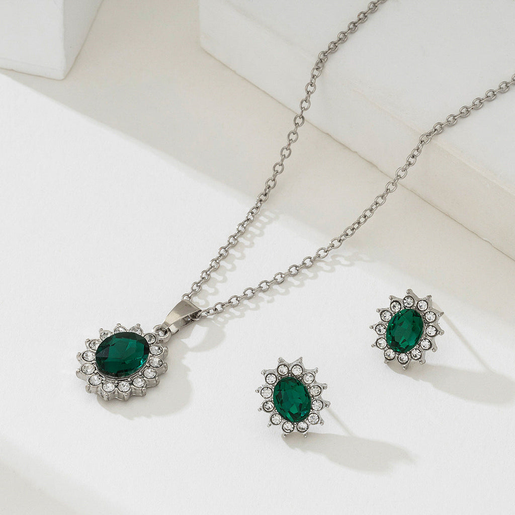 Josina | Premium 16k Weißgold Schmuckset