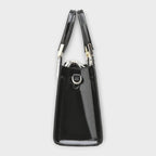 Léora. -  Glänzende Krokodilledermuster-Handtasche