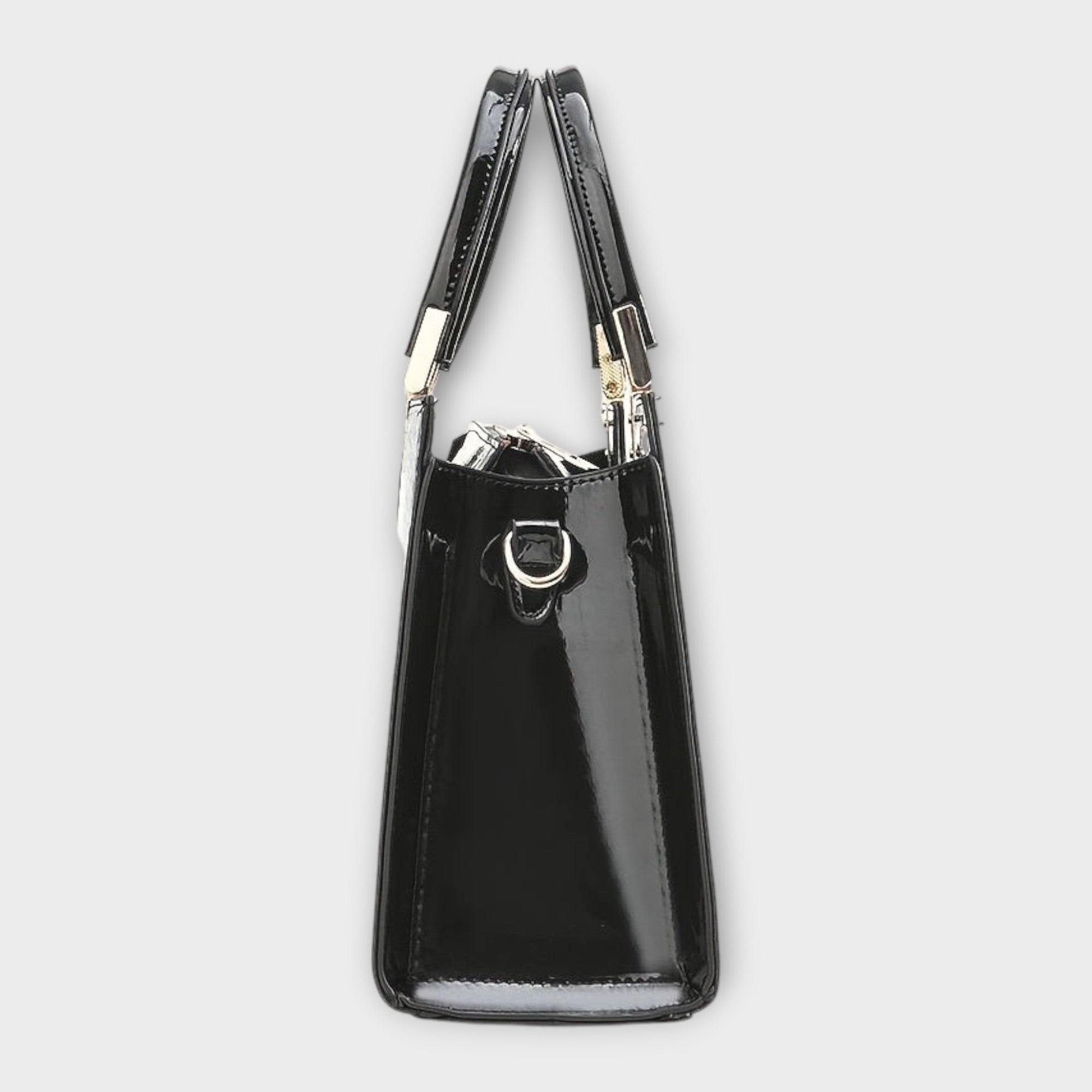 Léora. -  Glänzende Krokodilledermuster-Handtasche