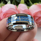 Hermann | Ring mit blauem Glaspuls