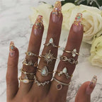 Tabea | Einzigartiges 8- bis 12-Ring Set