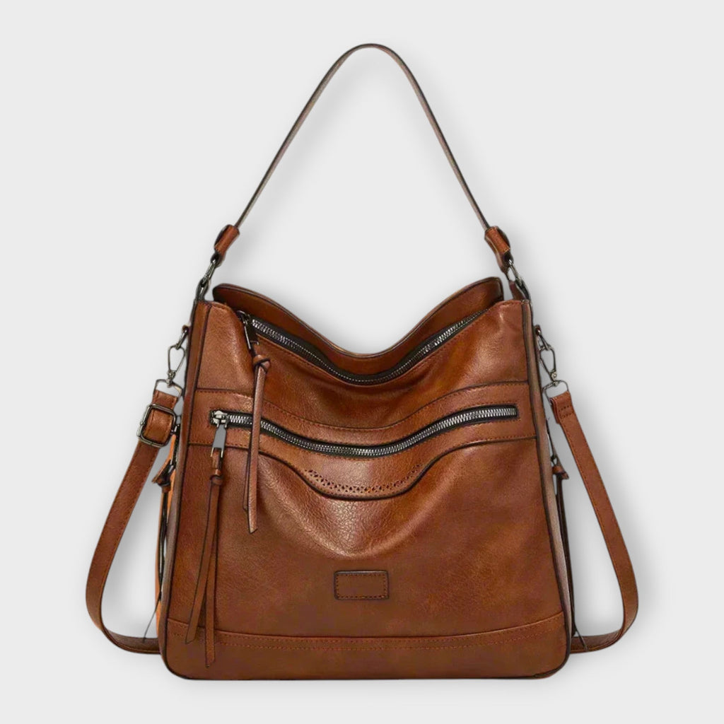 Léora. - Klassische Retro-Schultertasche