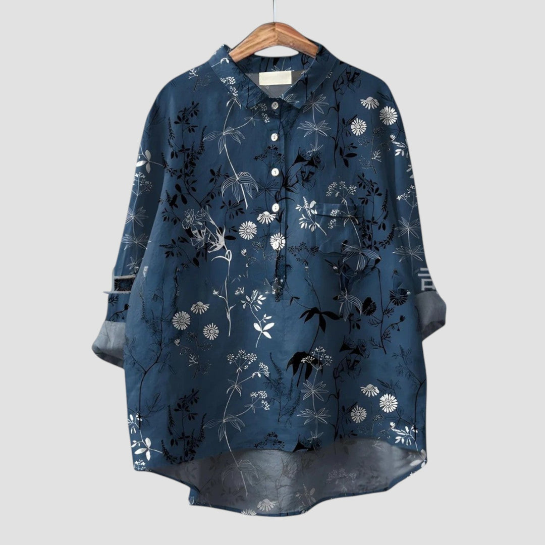 Lieselotte | Oversize-Bluse mit floralem Komfort